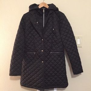 Quilted Hooded Anorak Jacket
